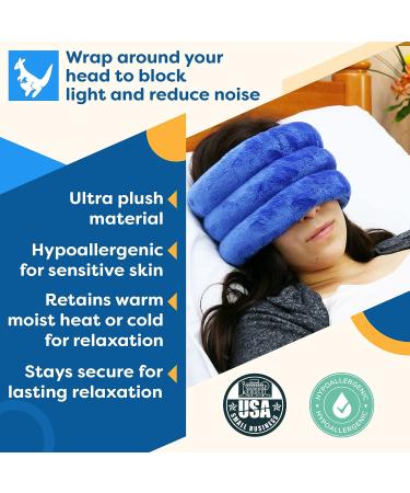 Huggaroo Soothe Microwave Heating Pad for Migraine Relief with Lavender Aromatherapy - Stocking Stuffer for Tension Headache Relief - Buy Online on GoSupps.com
