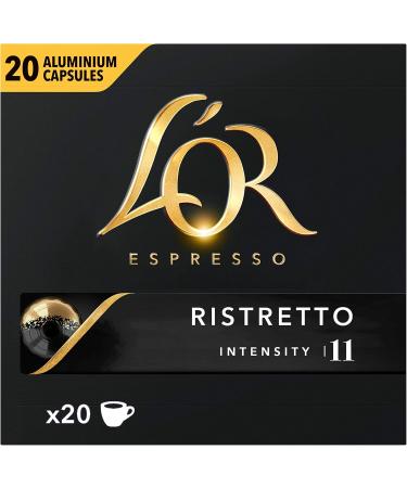  L'Or Espresso L'Or Coffee Espresso Ristretto - Intensity 11-100 Capsules (Pack of 5 x 20) - Buy Online on GoSupps.com