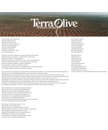 TERRAOLIVE 5L Extra Virgin Olive Oil from Spain - Mild Body Olive Variety - Recycled PET Container | Cooking Oil - Essential 5 l - Buy Online on GoSupps.com