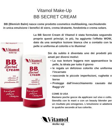 Vitamol BB Secret Cream Liquid Foundation with Vitamin A-E & Pro-Vitamin B5 50ml - Buy Online on GoSupps.com