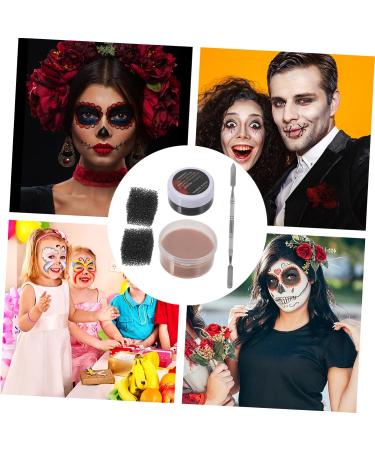 FOMIYES 3 Sets Scar Makeup Kit | Oil-Based Face & Body Paint Fake Wax Scab Blood Stainless Steel Tools for Special Effects - Buy Online on GoSupps.com