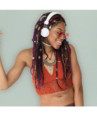Dreadlock Beads | 64 Metal Cuffs Tubes Jewelry for Hair Braiding | Women & Girls DIY Hair Styling - Buy Online on GoSupps.com