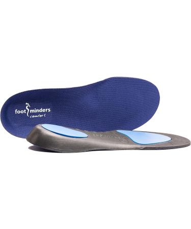 Footminders Comfort Orthotic Arch Support Insoles (Pair) - Large Men 9-11 Women 10-12 - Relieve Foot Pain from Flat Feet & Plantar Fasciitis - Buy Online on GoSupps.com