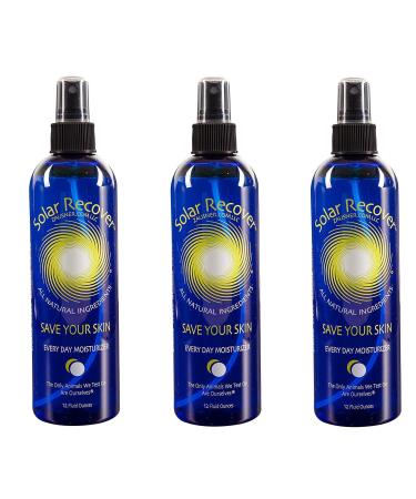 Solar Recover - After Sun Moisturizing Spray 3 Pack - (36 Ounces) - Hydrating Facial and Body Mist 7380 Sprays of Sunburn Relief With Vitamin E and Calendula