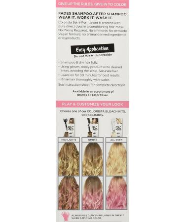 L'Oreal Paris Colorista Pink Semi-Permanent Hair Color - For Light Bleached or Blonde Hair - Buy Online on GoSupps.com