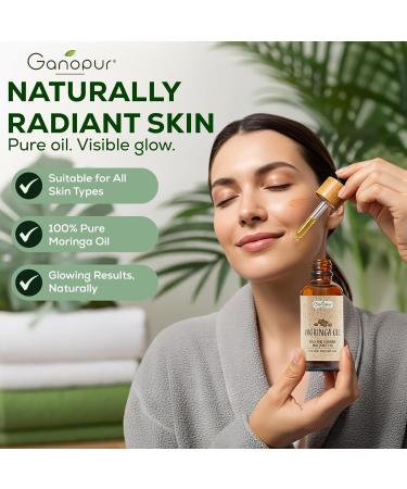 Panda BVBA Moringa Oil AntiAging Highest Quality 100 Natural & Cold Pressed Hydration & Shine for Face Skin and Hair 100 ml - Buy Online on GoSupps.com