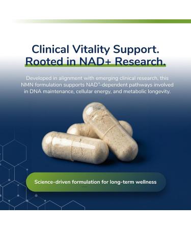 NMN Longevity Complex Clinically Formulated NMN for NAD Production Cellular Energy & Cognitive Vitality Supports Mitochondrial Function & Healthy Aging 500mg (2-Pack) - Buy Online on GoSupps.com