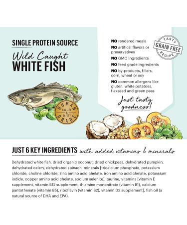 The Honest Kitchen Limited Ingredient Dehydrated Grain-Free Dog Food - Fish & Coconut 10 lb - Buy Online on GoSupps.com