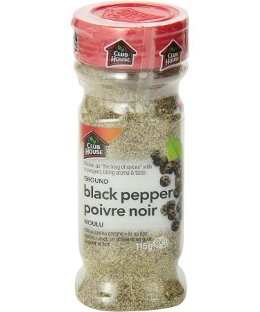 Club House Quality Natural Herbs & Spices Ground Black Pepper 115g - Buy Online on GoSupps.com