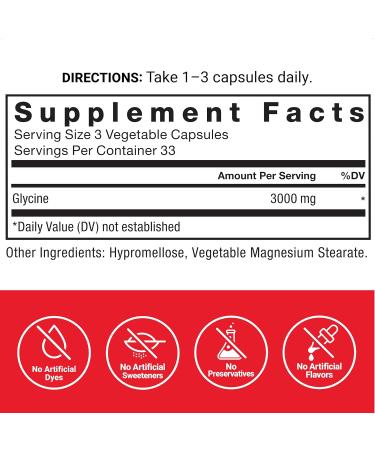 Force Factor Glycine to Promote Relaxation and Restful Sleep Support Cognitive Function Mood Balance and Nerve Health 100 Vegetable Capsules - Buy Online on GoSupps.com