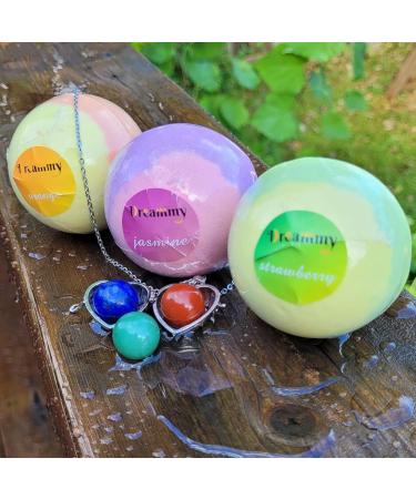 Bath Bombs for Girls and Women - Pack of 6 with Gemstones and Lockets Inside | Bath Bubbles Spa Gift Set - Buy Online on GoSupps.com