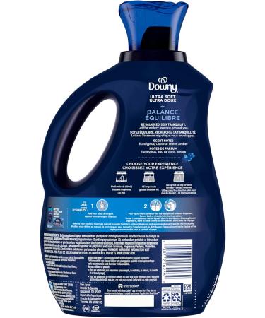 Downy Ultra Soft Fabric Softener Liquid Balance Crisp Rain and Blue Eucalyptus 1.92L 1.92 l (Pack of 1) - Buy Online on GoSupps.com
