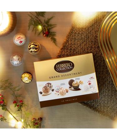 FERRERO COLLECTION GRAND ASSORTMENT Fine Assorted Chocolates and Confections Gift Box 12 Confections 129 g 12 pieces - Buy Online on GoSupps.com