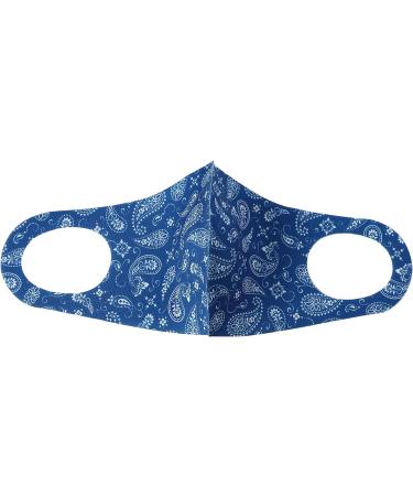 Washable Reusable Paisley Face Mask - Blue 2 Pack for Men and Women | Dustproof Cloth Mouth Cover for Cycling, Skiing, and Indoor/Outdoor Protection - Komonee - Buy Online on GoSupps.com