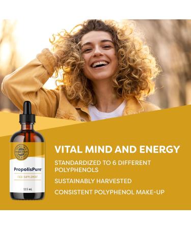Vimergy PropolisPure 1220mg Extract | 57 Servings | Non-GMO, Gluten-Free | Vegetarian Supplement - Buy Online on GoSupps.com