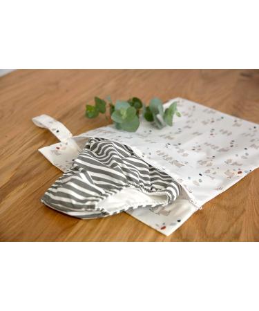 L SSIG Reusable Wet Bag Set for Kids - 2 Pieces Tiny Farmer Dots & Sheep | Eco-Friendly Baby Travel Essentials - Buy Online on GoSupps.com