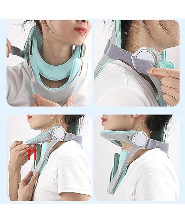 Adjustable Neck Brace - Cervical Support Breathable Front Neck Brace Adjustable | Forward Head Posture Correction Cervical Neck Traction for Watching Videos - Buy Online on GoSupps.com
