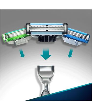 Buy Gillette Mach3 Razor Blades 11 Pack + Razor for Men - International Shipping Available! - Buy Online on GoSupps.com