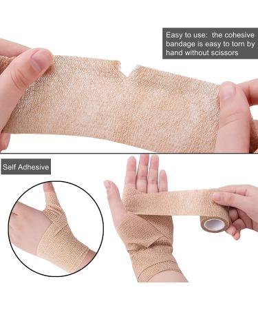 BQTQ 30 Rolls Self Adherent Wrap 2 Inch - Self Adhesive Bandage Tape for Wrist, Ankle, Swelling, Sprains - Assorted Color Stretch Bandage - Buy Online on GoSupps.com