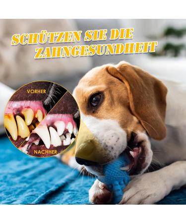 Durable Insmercable Dog Toys for Aggressive Chewers | Non-Toxic Natural Rubber | Squeaky Blue Toys for Medium & Large Dogs - Buy Online on GoSupps.com