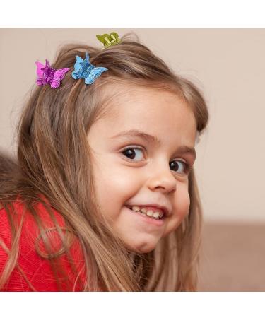 EAONE 50-Piece Butterfly Hair Clips Set for Girls and Women - Metallic Color Hair Accessories in Cute Mini Clips - Ideal for 90s and 2000s Style - Includes Storage Box - Buy Online on GoSupps.com