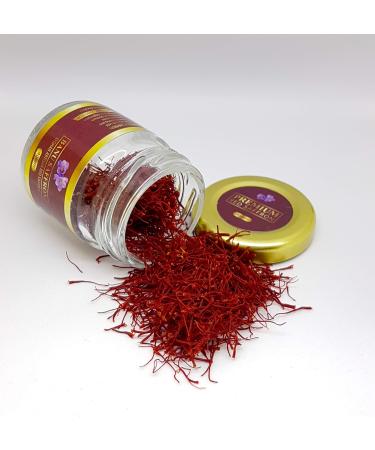 Organic Saffron - Banu Saffron Award Winning all Red Certified Organic Saffron Threads - 1 Gram (0.035 Ounce) 1.0 Grams