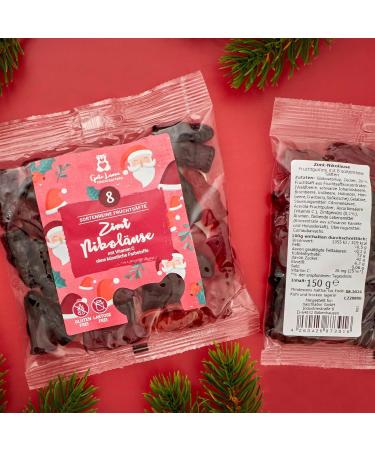  naschlabor naschlabor Fruit Bears with Christmas Heart | Pure Fruit Juice | No Artificial Colors or Flavor Enhancers | Gluten and Lactose Free (Nicotine Coating) - Buy Online on GoSupps.com