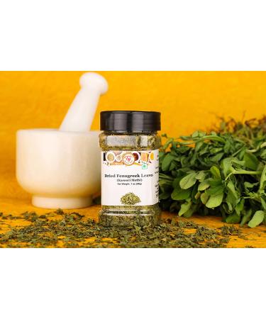 Premium Taj Kasoori Methi Fenugreek Leaves - 1oz (28g) Pack - Buy Online on GoSupps.com