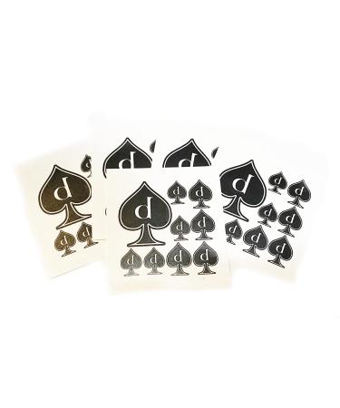 40pc beta of Spades and Queen of Spades Temporary Tattoos