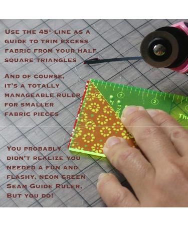 Madam Sew Seam Allowance Ruler and Magnetic Seam Guide for Sewing Machine | Perforated Seam Gauge for Perfect Straight Line Hems | Includes Pivot Point and Trim Line - Buy Online on GoSupps.com