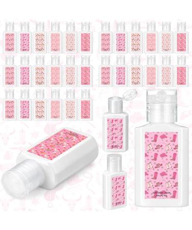 Demissle Cowgirl Party Decoration Mini Sunscreen Bulk Travel Size 1 oz Bow and Boots Gender Reveal Decoration Spf 30 Sunscreen for Gender Reveal Wedding Bridal Bachelor Shower Western Birthday 30 Pink Western