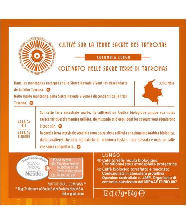 Nescaf Dolce Gusto Lungo Colombia Organic - Coffee - 72 Capsules (Pack of 6 boxes x 12) - Buy Online on GoSupps.com