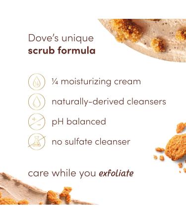 Dove Brown Sugar and Coconut Butter Body Scrub Exfoliates and Deeply Nourishes for Smooth Radiant Skin 15 oz Brown Sugar & Coconut Butter 15 Ounce (Pack of 1) - Buy Online on GoSupps.com