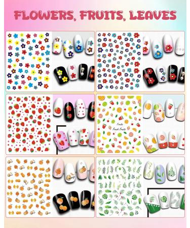 18 Sheets Cute Nail Stickers | 3D Self-Adhesive Nail Art for Women & Girls | DIY Nail Design Decals (Dance - Buy Online on GoSupps.com