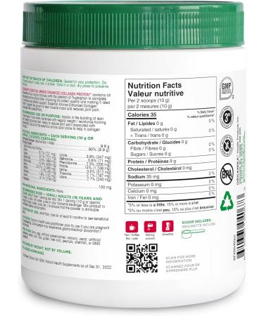 Organika Enhanced Collagen Protein Essential Aminos - Complete Essential Amino Profile for Muscle Growth and Recovery Joint Support and Skin Hydration - Grass Fed Unflavoured - 500g 50 Servings 500 g (Pack of 1) - Buy Online on GoSupps.com