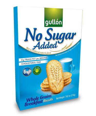 Gullon Gullon Pack of 3 Whole Grain No Added Sugar Breakfast Biscuits 216g