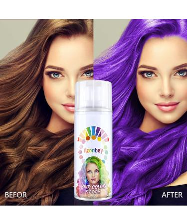 Buy Temporary Hair Color Spray & Wax - Azonbey Kids Hair Dye Pomade #Purple | 1-Day Washable & Easy to Use - Buy Online on GoSupps.com