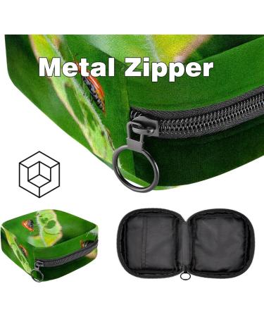 Stylish Insects on Leaf Napkins & Storage Bag - Portable Periodic Tote for Women & Teens | Menstrual Cup & Breastfeeding Insert Holder - Buy Online on GoSupps.com
