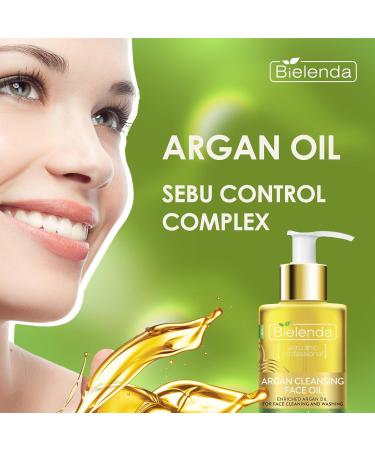 Buy Bielenda Argan Oil Facial Cleanser | Nourishing Argon Oil & Sebu Control Complex for Clear Skin - Buy Online on GoSupps.com
