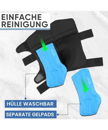 IceHOF Cooling Gaiters for Horses | Firm Hold & Comfortable Material | 2 Removable Cooling Packs | Washable & Protective Cooling Straps (2 Pieces) - Buy Online on GoSupps.com