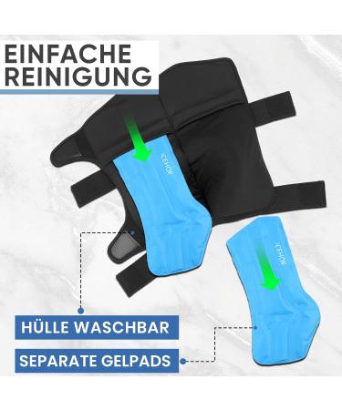 IceHOF Cooling Gaiters for Horses | 4-Piece Set with Removable Cooling Packs & Washable Bandage | Comfortable & Protective Gaiter - Buy Online on GoSupps.com