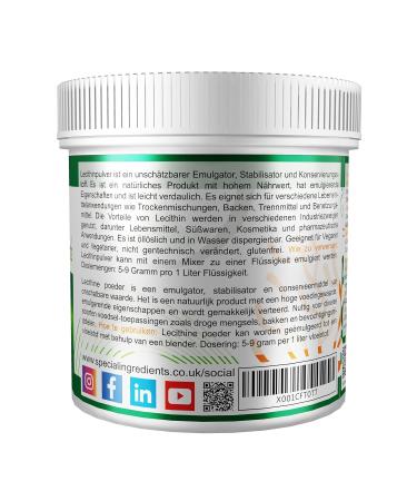 Lecithin Powder 100g | Highest Quality GMO-Free | German Labels & Instructions - Premium eCommerce Shipping Internationally - Buy Online on GoSupps.com
