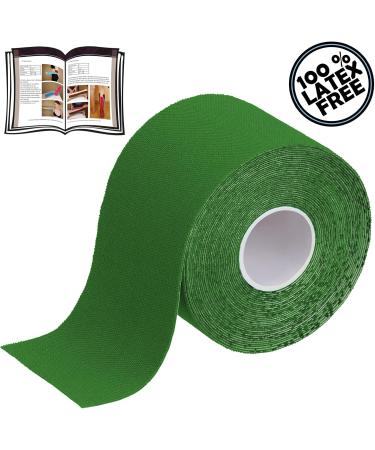 BB Sport Kinesiology Tape 5cm x 5m - Elastic Waterproof Physio Tape Set in Green | E-book & Application Brochure Available - International Shipping - Buy Online on GoSupps.com