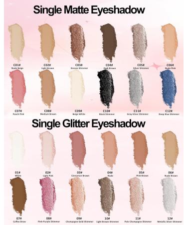 Bleu Fonc Single Fard a Paupiere Paillette Glitter Fards Paupi res Longue Dur e Waterproof Ultra-fine Facile Estomper Highly Pigmented Brillant Ombre a Paupiere Maquillage Femme les Yeux-C12 C12 Bleu Fonc  - Buy Online on GoSupps.com