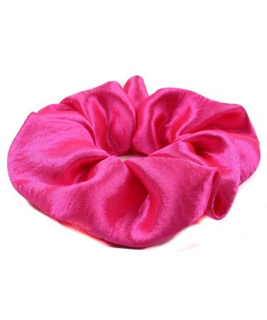Mytoptrendz Plain Satin Hair Scrunchies Ponytail Hair Tie Traceless Luxurious Bobbles Classic Hair Accessory (Pink) - Buy Online on GoSupps.com