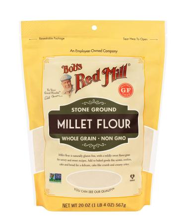 Bob's Red Mill Millet Flour - 20 oz (Pack of 4) | Stone-Ground Whole Grain - Buy Online on GoSupps.com