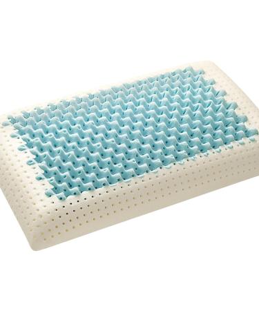 Evergreenweb Memory Foam Couple Pillow with Air Massage - 70x40 cm Neck Support Breathable Silver & Natural Cotton Mite-Active | Perfect for Couples - Buy Online on GoSupps.com