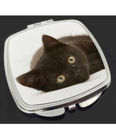 Advanta Group Stunning Black Cat Make-Up Compact Mirror