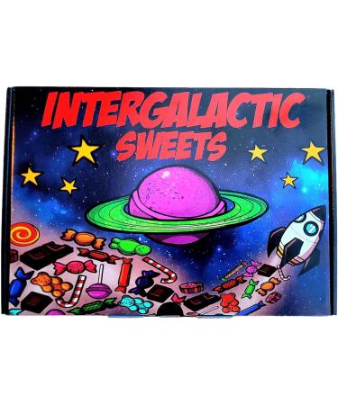 Intergalactic Sweets Chocolate & Candy Gift Box | Ideal for Children & Adults | 400g Hamper for Birthday & Christmas | 15 Full Size & Mini Treats - Buy Online on GoSupps.com