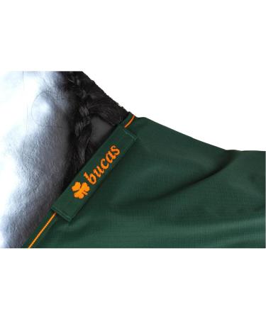 Marengos by Bucas 1200D Winter Blanket | Breathable Waterproof Turnout | Green/Orange | 125cm (100g/m Filling) - Buy Online on GoSupps.com